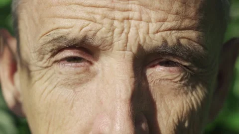 A confident and thinking older man looks on Stock Footage 166912227