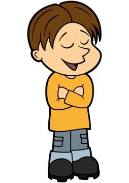 Confident boy Stock Illustration