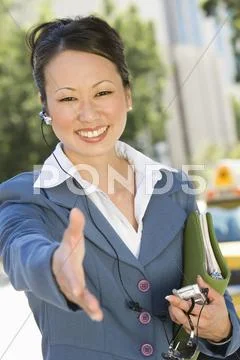 Confident Business Woman Ready For A Deal Stock Photos