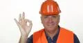 Confident Construction Worker Smile Looking Camera Positive Hand Gesture Ok Sign 4k or 4k+ Resolution