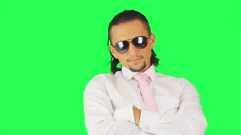 Confident dancing man Stock Footage 41587164