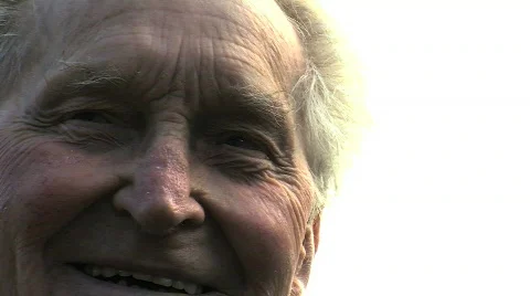Confident elderly gentleman smiling Stock Footage 847708