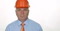 Confident Engineer Construction Builder Portrait Serious Mature Man Look Camera 4k or 4k+ Resolution