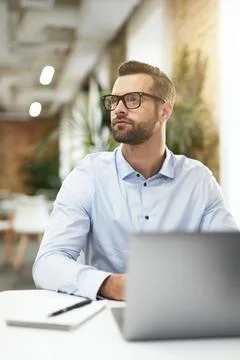 Confident office manager ready for the working day Stock Photos