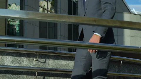 Confident office worker going to real estate agency, professional, intelligent 스톡 동영상 94343815