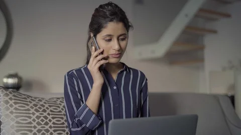 Confident professional freelancer discussing project Stock Footage 101369907