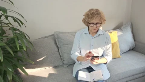 Confident stylish mature middle aged woman Video stock 167201190