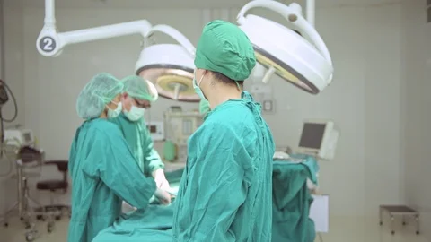 Confident surgeon portrait. Stock Footage 92347734