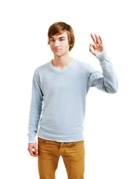 Confident young man Stock Photos