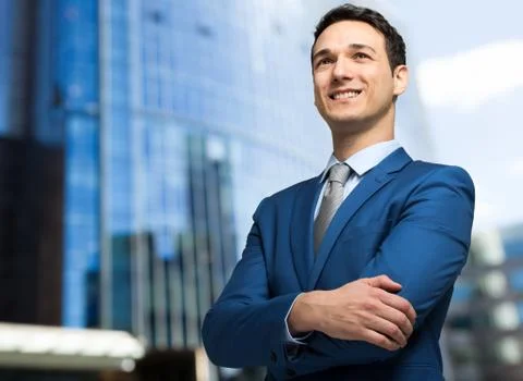 Confident young manager Stockfoto's