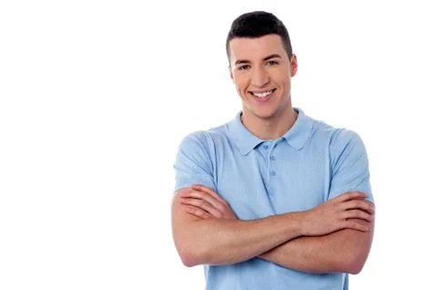 Confident young smart guy Stock Photos