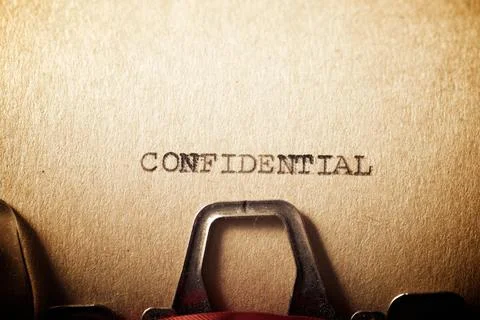 Confidential concept view Stock Photos
