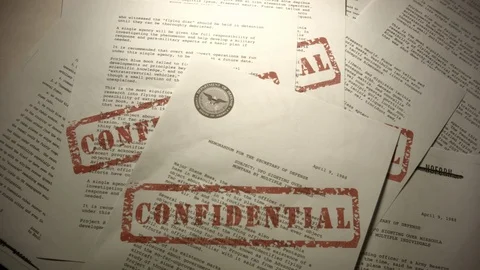 CONFIDENTIAL DOCUMENTS DROP Video stock 90062616