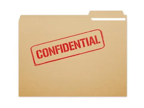 Confidential Folder 库存插图