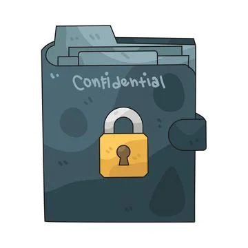Confidential Folder illustration Stock Illustration