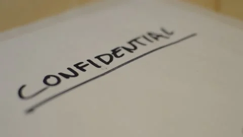 Confidential folder of top secret document for security protection. Vidéo 231129635