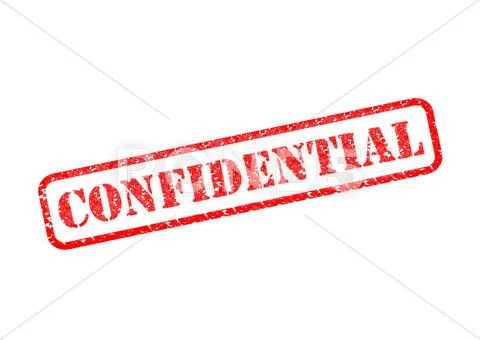 CONFIDENTIAL Stock Illustration