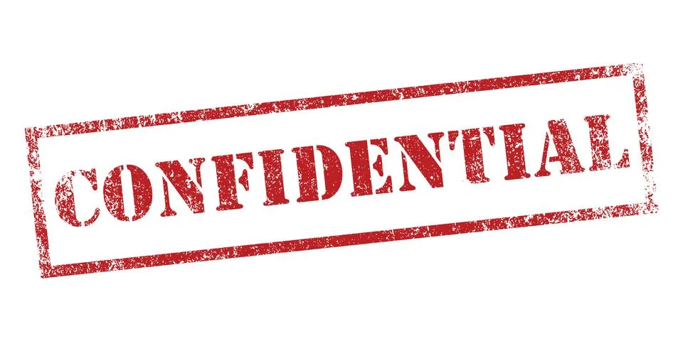 Confidential Stock Illustration
