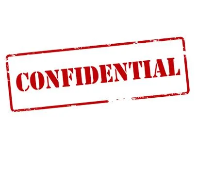 Confidential Stock Illustration
