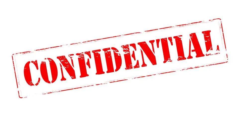 Confidential Stock Illustration