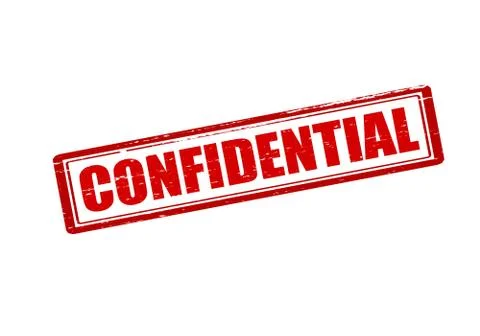 Confidential Stock Illustration