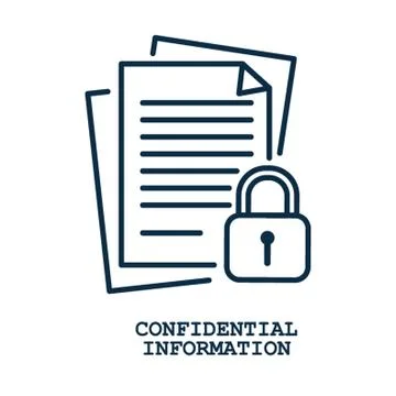 Confidential information concept Stock Illustration
