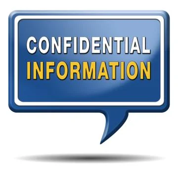Confidential information Illustrazione stock