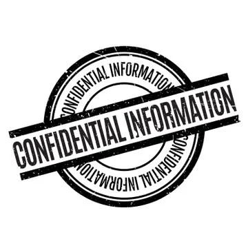 Confidential Information rubber stamp Stock Illustration