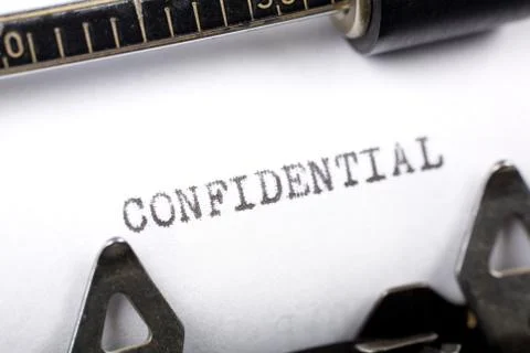 Confidential Stockfoto's