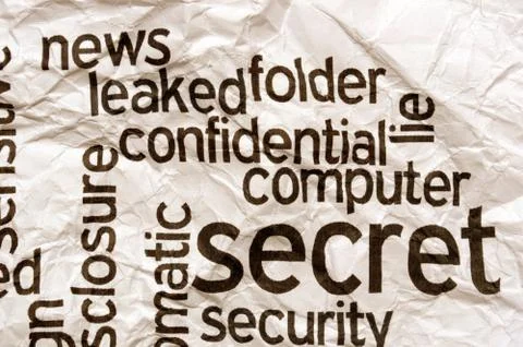 Confidential secret computer security concept 库存插图