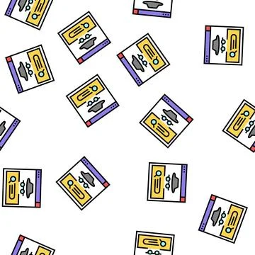 Confidential security system vector seamless pattern Stock Illustration