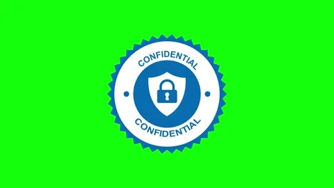 Confidential Stamp Animation for Secure Document Approval Video stock 316746281