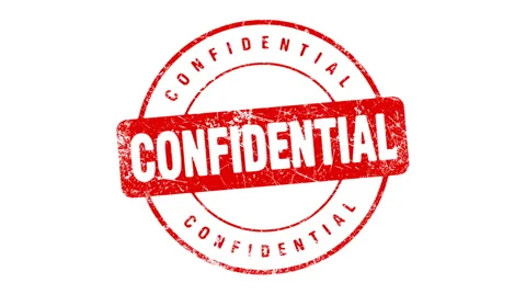 CONFIDENTIAL stamp Video stock 1006534