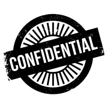 Confidential stamp Illustrazione stock