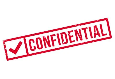 Confidential stamp Illustrazione stock