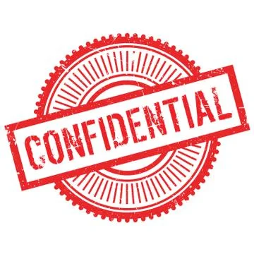 Confidential stamp Illustrazione stock