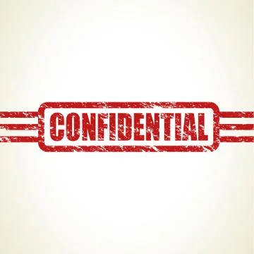 Confidential stamp Stock Illustration