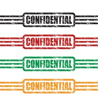 Confidential stamp Stock Illustration