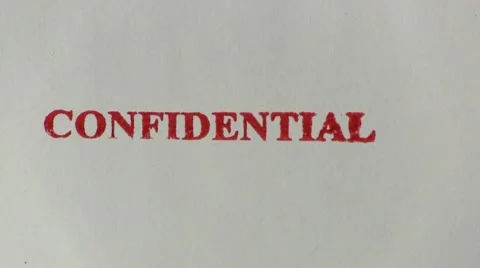 Confidential stamp macro Stock Footage 10592238