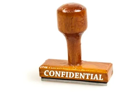 Confidential stamp Stock Photos