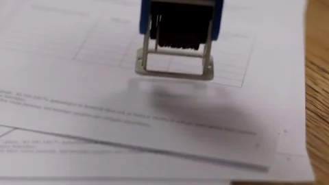 Confidential stamp stamping document stamp Stock Footage 72248376