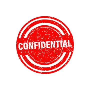 Confidential stamp on white background. Vector background Stockillustratie