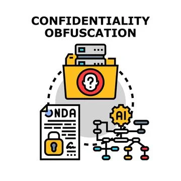 Confidentiality obfuscation protecting data and sensitive information using a イラスト素材