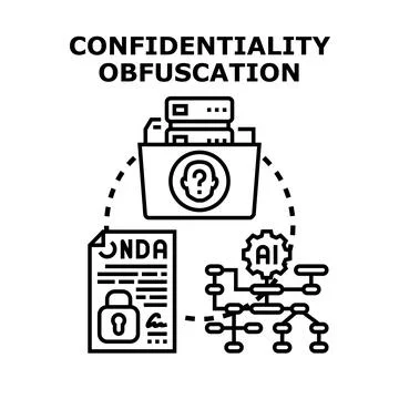 Confidentiality obfuscation protecting data and sensitive information using a イラスト素材