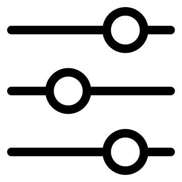Configuration line icon vector illustration isolated on white background Stock Illustration
