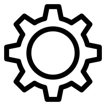 Configuration line icon vector illustration isolated on white background Stock Illustration