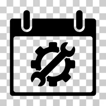 Configuration Tools Calendar Day Vector Icon Stock Illustration
