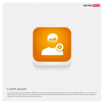 Configuration user icon Stock Illustration