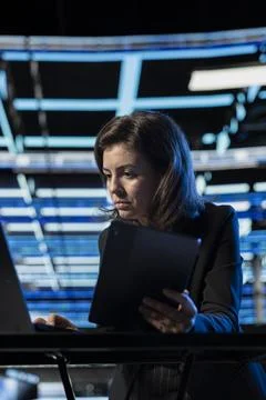Configuring firewall, devices and programmer in data center Stock Photos