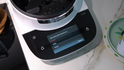 Configuring Language on Bosch Cookit Stock Footage 276162798